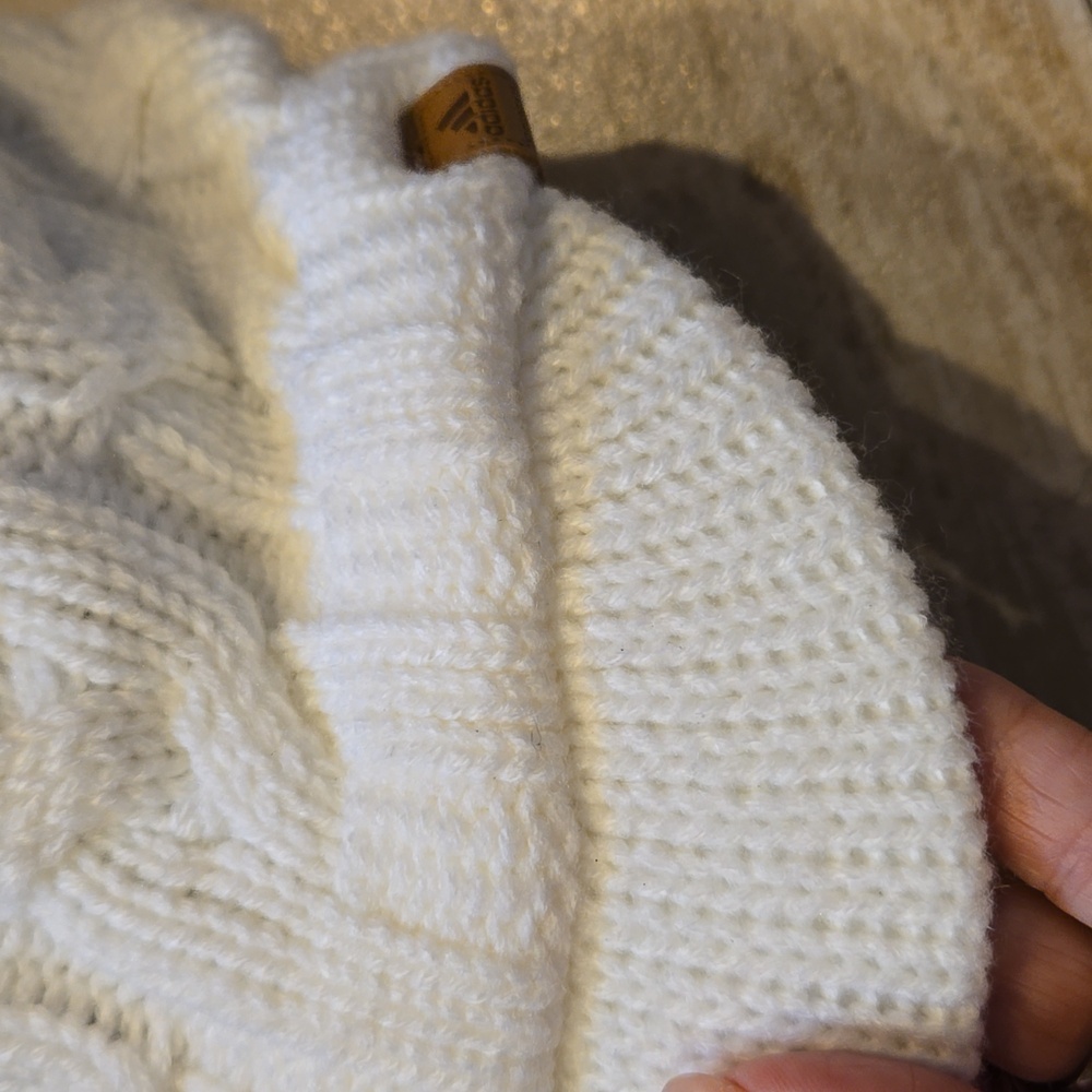 Adidas Cable Knit Mini Visor Beanie - Picture 2 of 8